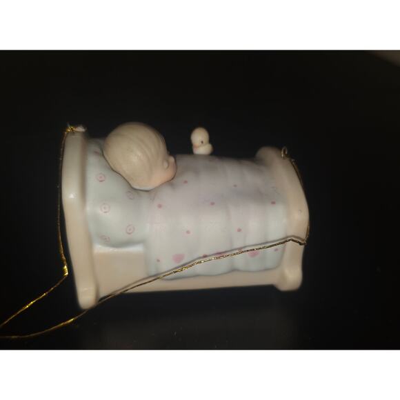 Precious Moments Blessed Are The Pure In Heart 1983 Enesco Baby Crib Ornament - Picture 2 of 10